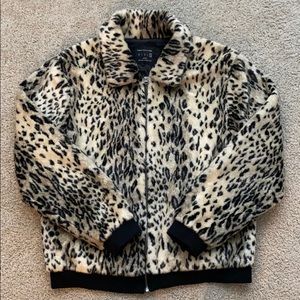 Faux Fur Cheetah Jacket